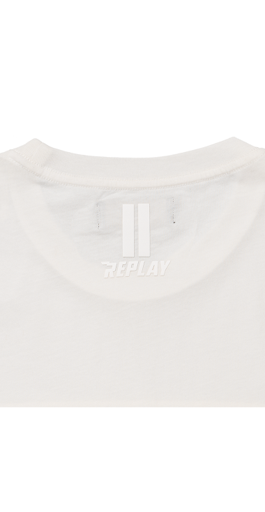 REPLAY MOTORCYCLE ガーメントダイ ロゴプリントTシャツ 詳細画像